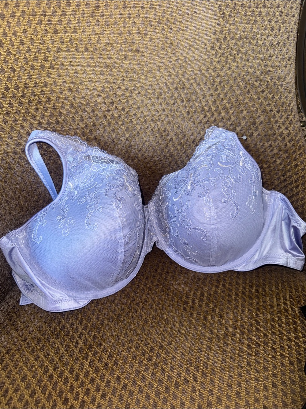 NWOT Playtex Light Lavender Lace-Trim Full Coverage Bra